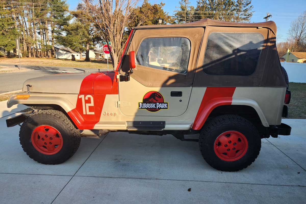 L’histoire de la Jeep Jurassic Park