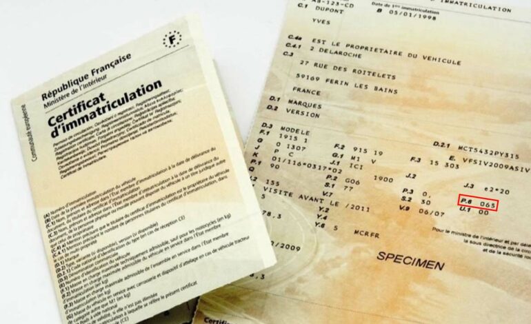 Tout savoir sur la signification de la case carte grise P.6