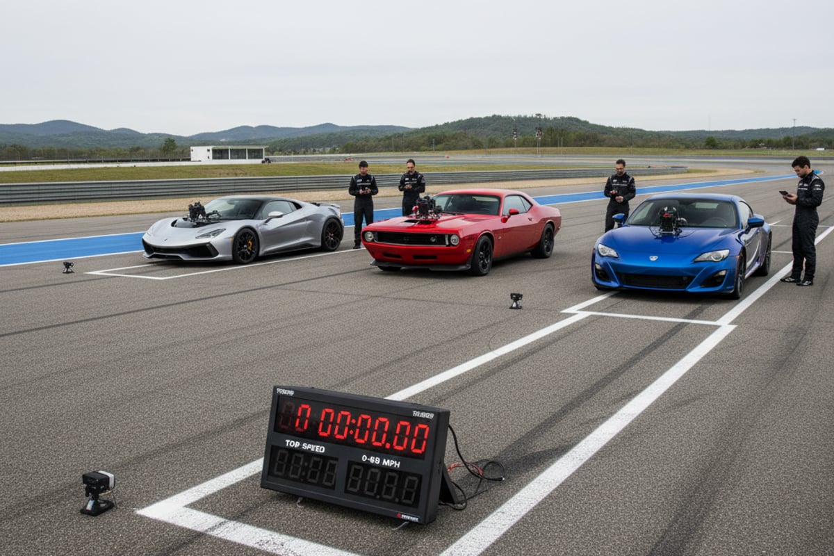 comparaison de performances automobiles